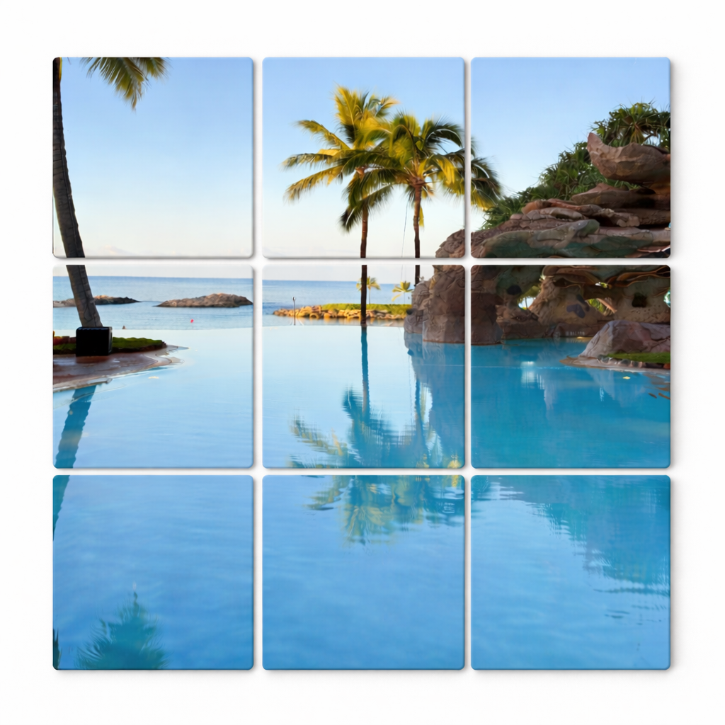 9-Piece Custom Photo Magnet Puzzle (2.5″ Squares)